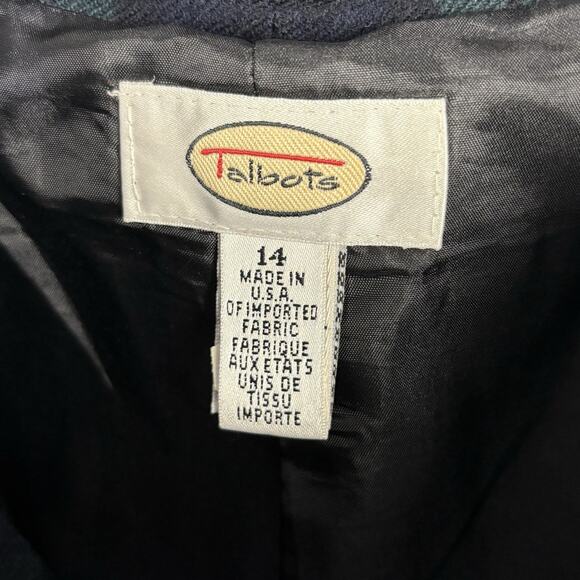 Vtg 90s Talbots Pants Womens Tartan Plaid High Waist Dark Academia Size 14 - Picture 4 of 5